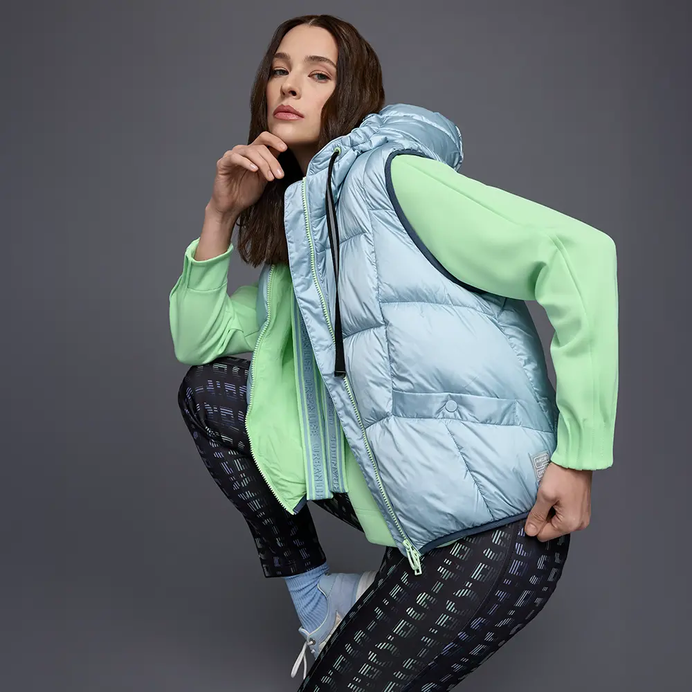 Steppweste in Mint – sportlich-eleganter Look