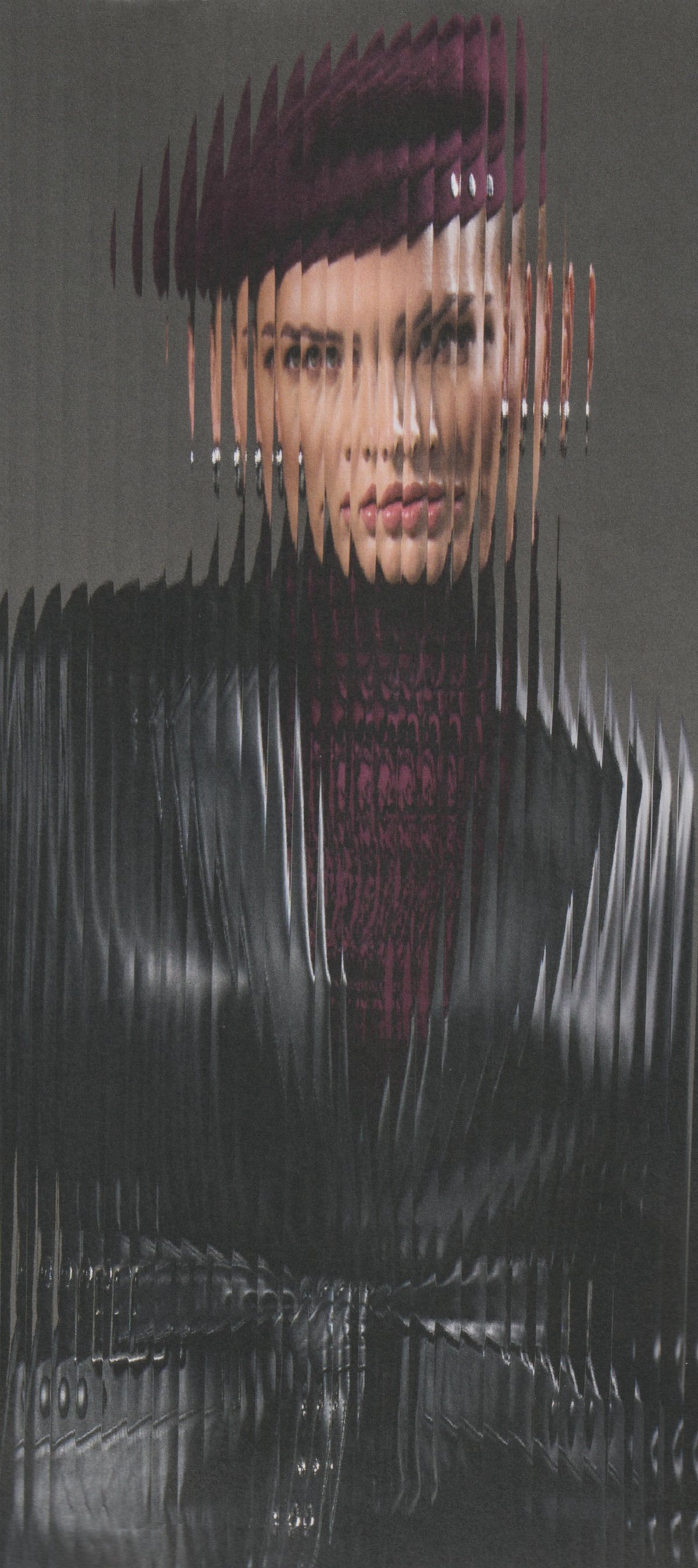 Bordeaux-Look mit Lederjacke – edles Editorial